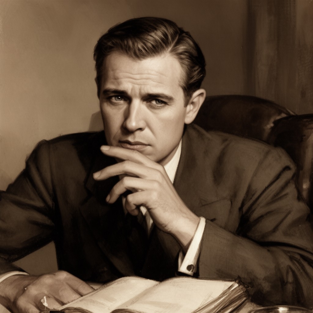 AI-generated illustration of Sidney Howard