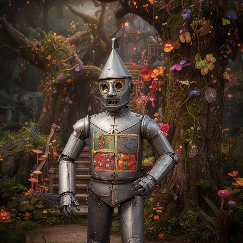 AI-generated illustration of The Tin Man