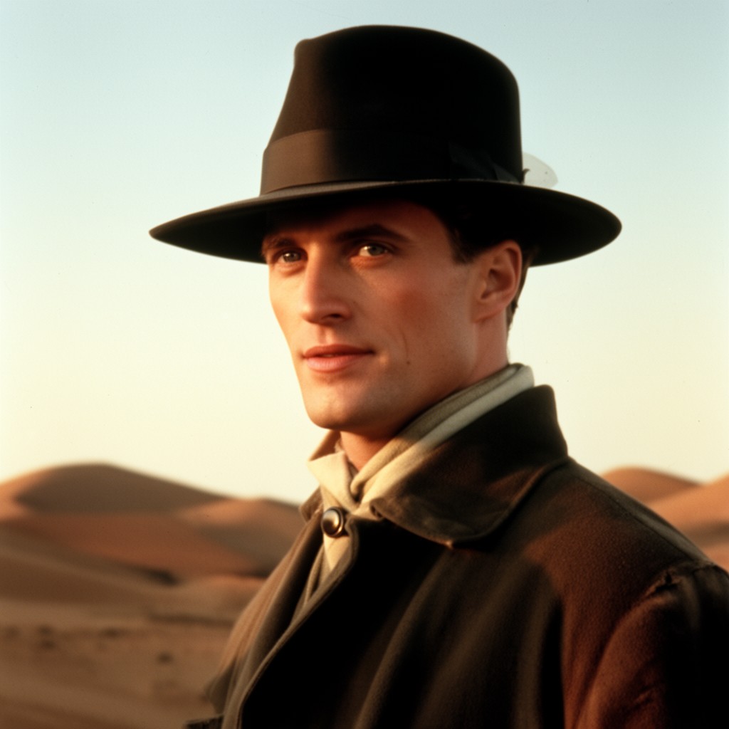 AI-generated illustration of Count László de Almásy