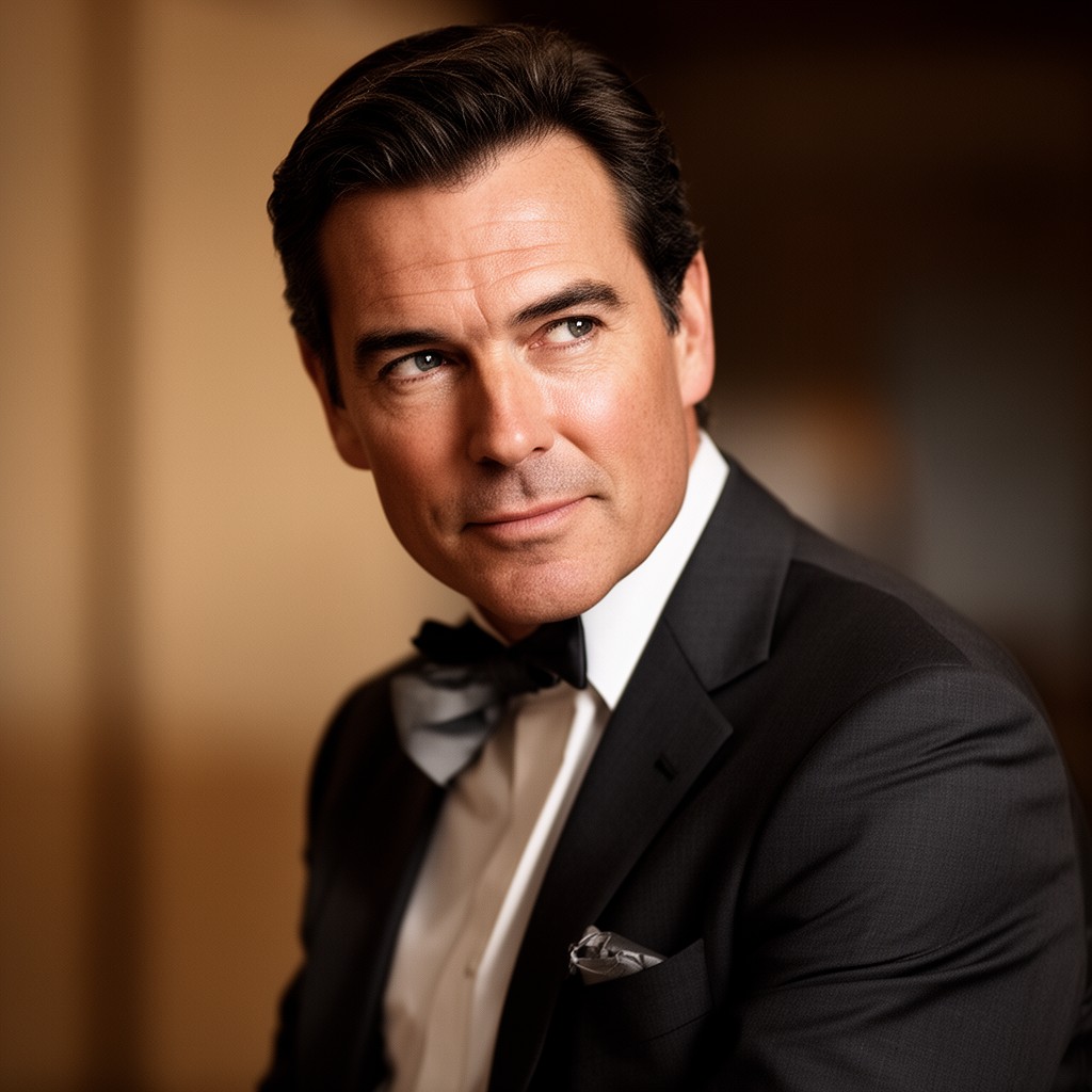 AI-generated illustration of Pierce Brosnan