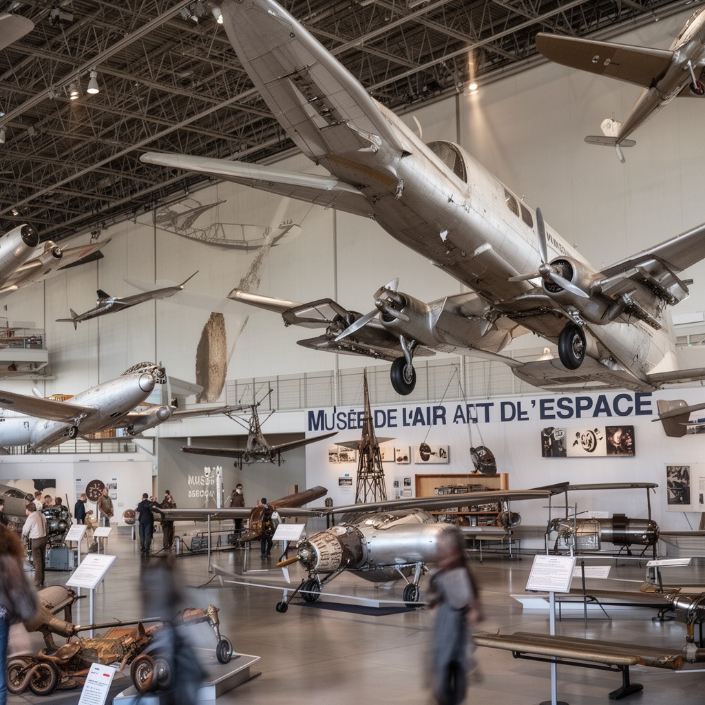 AI-generated illustration of Musée de l’Air et de l’Espace