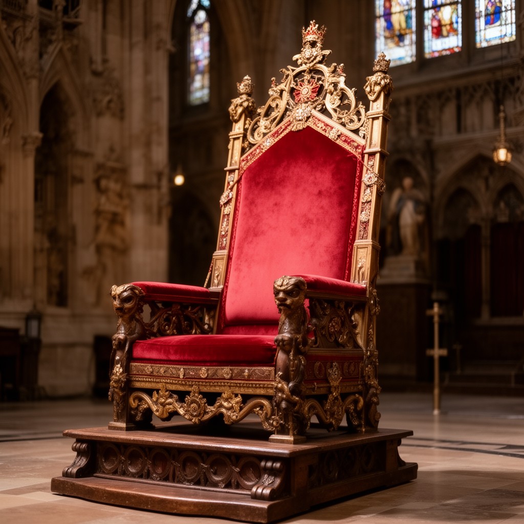 AI-generated illustration of Coronation Chair