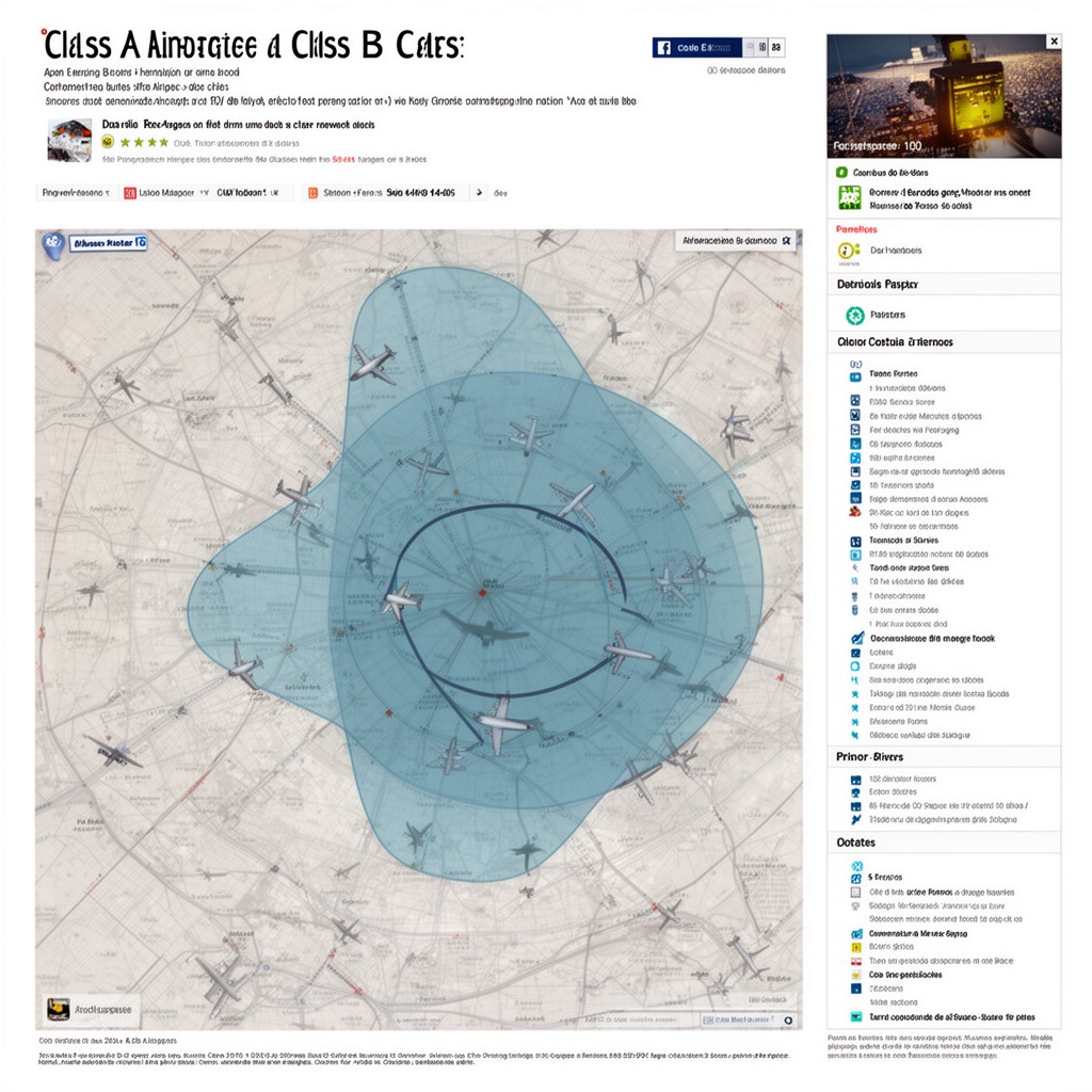 AI-generated illustration of Class B airspace