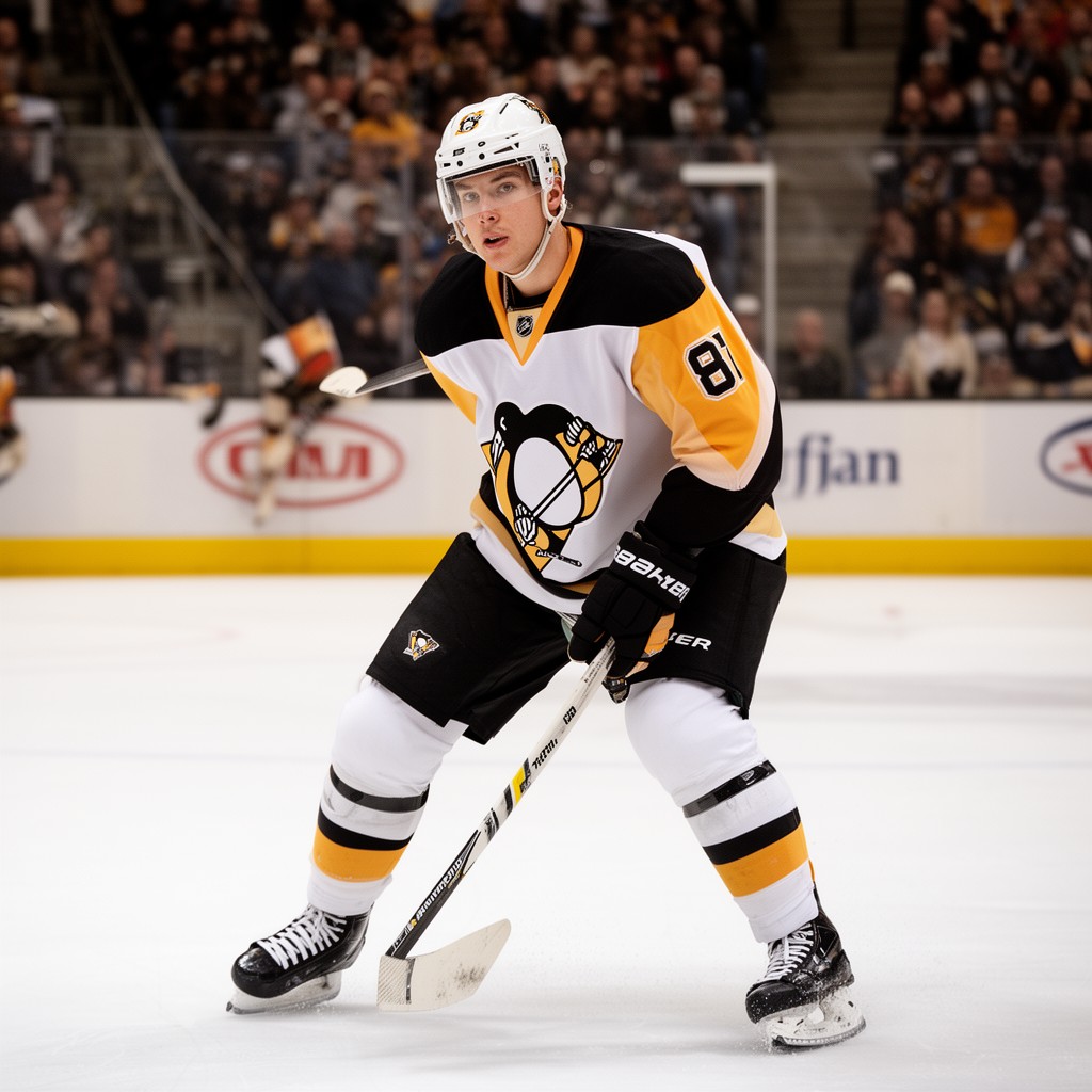 AI-generated illustration of Sidney Crosby