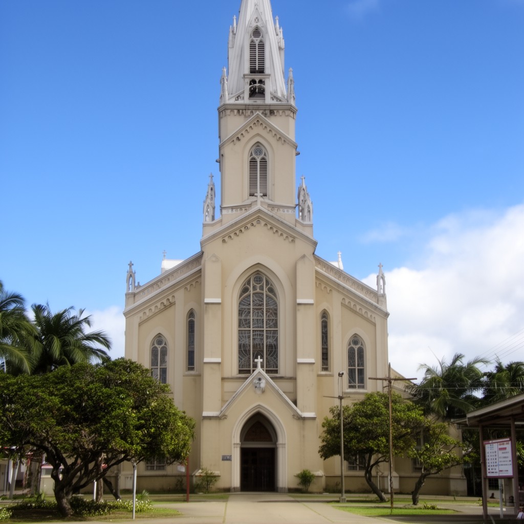 AI-generated illustration of Holy Cross Cathedral