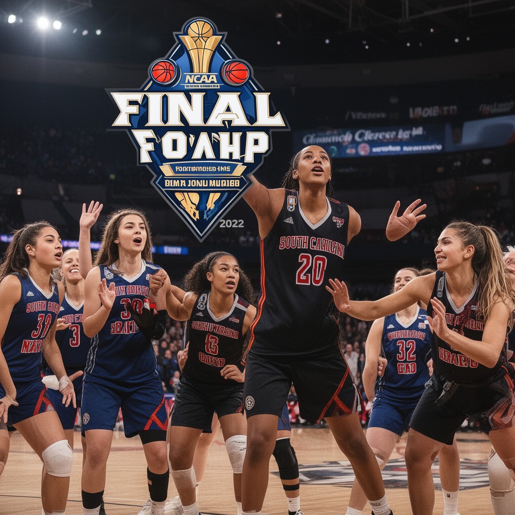 AI-generated illustration of 2022 NCAA Women’s Final Four