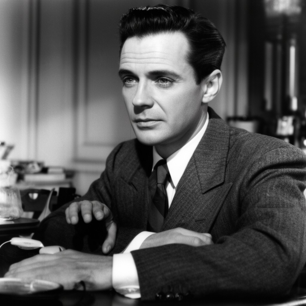 AI-generated illustration of Paul Henreid