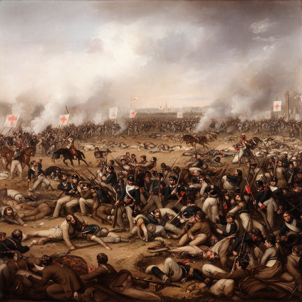 AI-generated illustration of Battle of Solferino