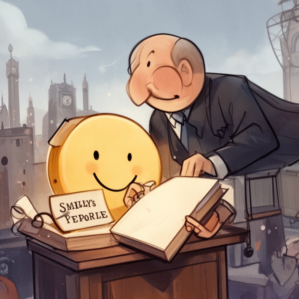 AI-generated illustration of Smiley’s People (novel)