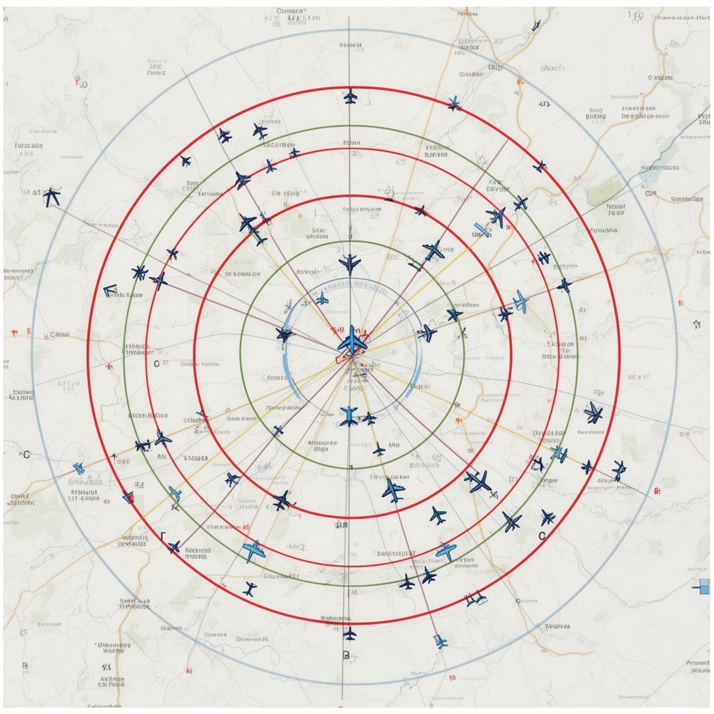 AI-generated illustration of Class C airspace