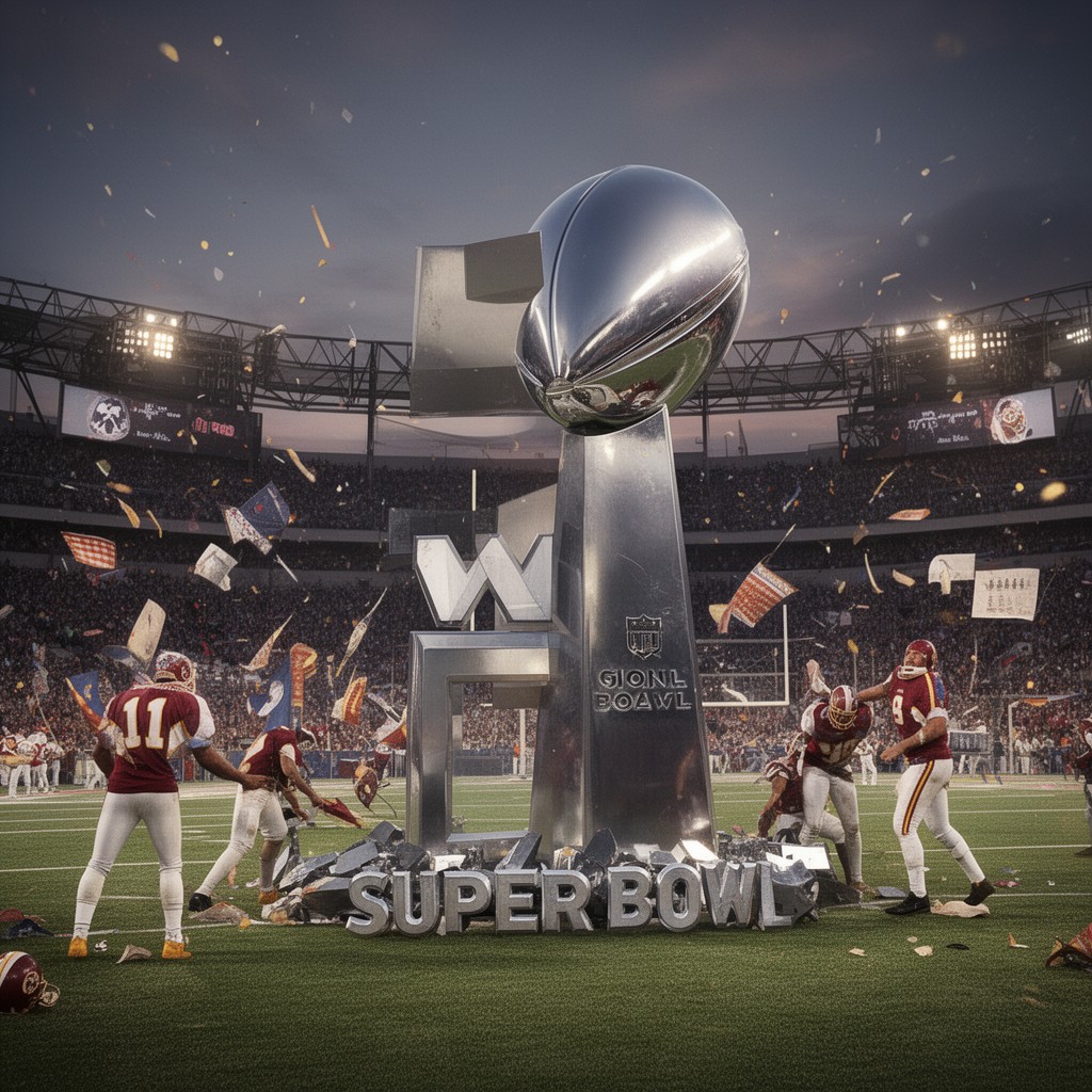AI-generated illustration of Super Bowl XXVI