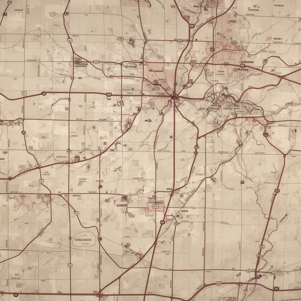 AI-generated illustration of Sangamon County, Illinois