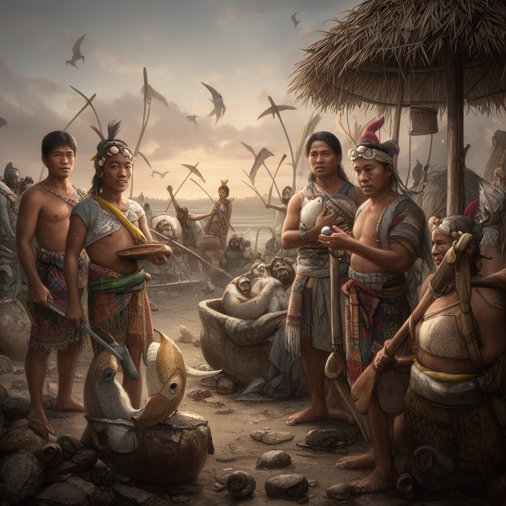 AI-generated illustration of Micronesians