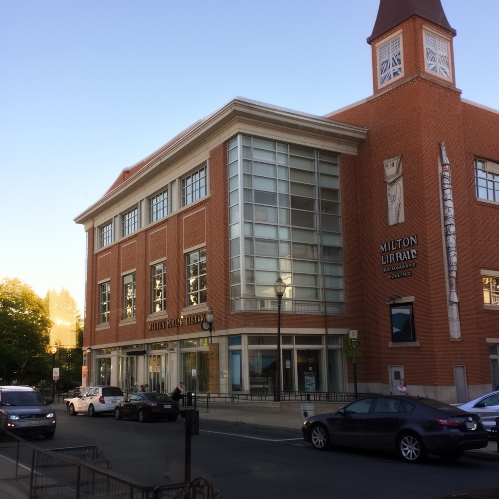 AI-generated illustration of Milton Public Library