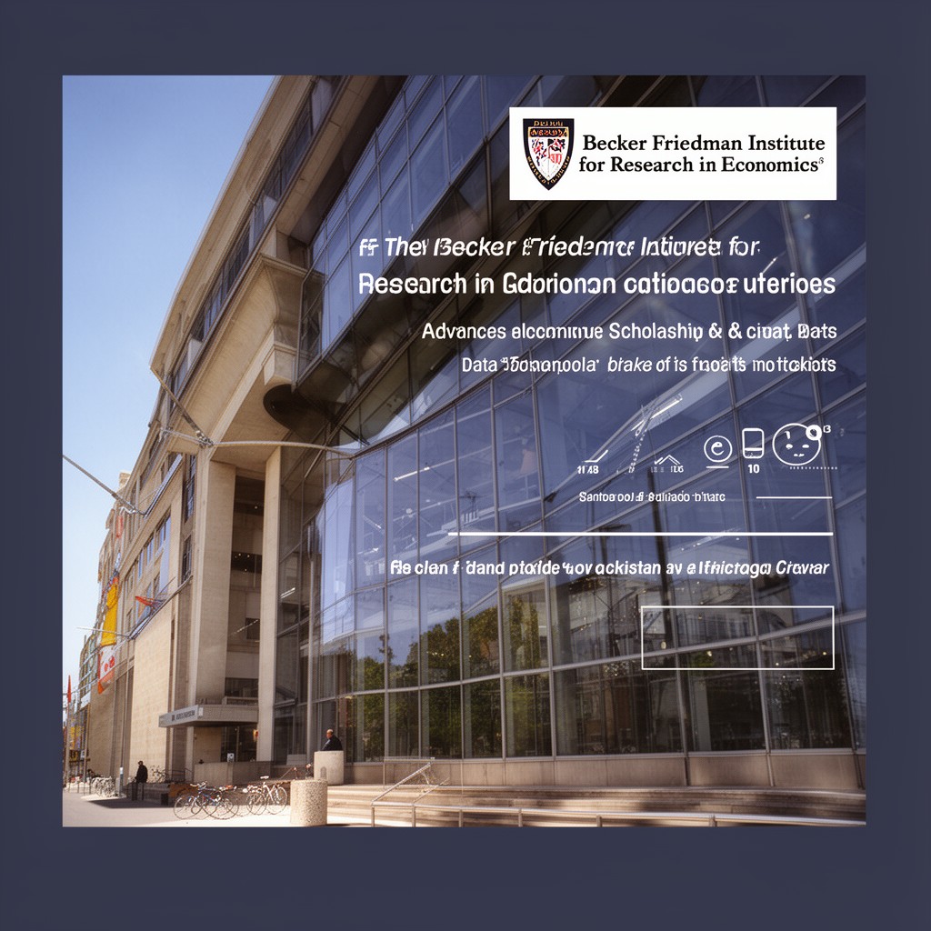 AI-generated illustration of Becker Friedman Institute for Research in Economics