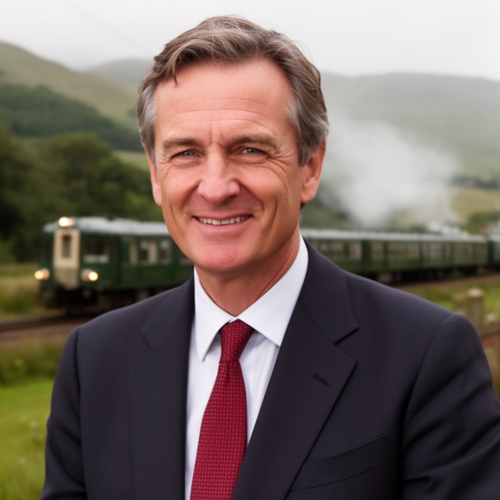 AI-generated illustration of Michael Portillo
