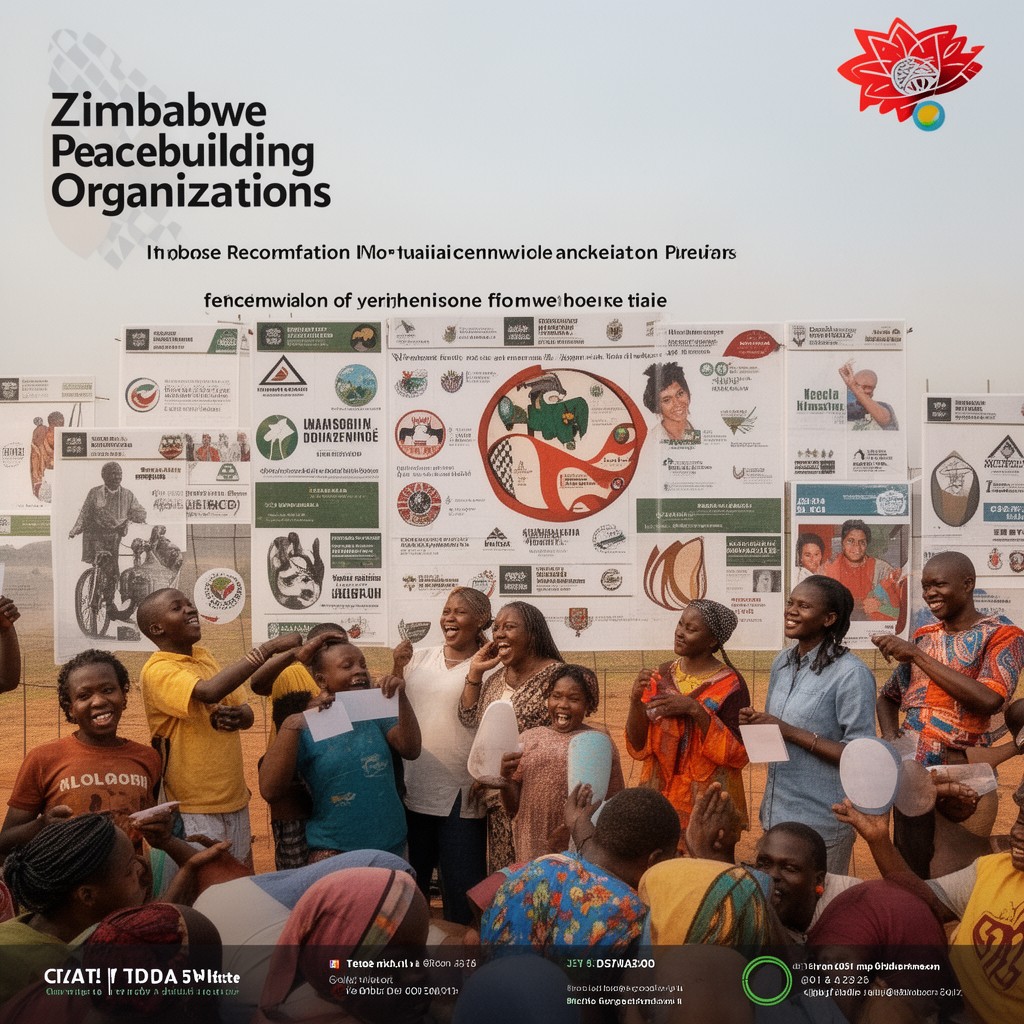 AI-generated illustration of Zimbabwe Peacebuilding organizations