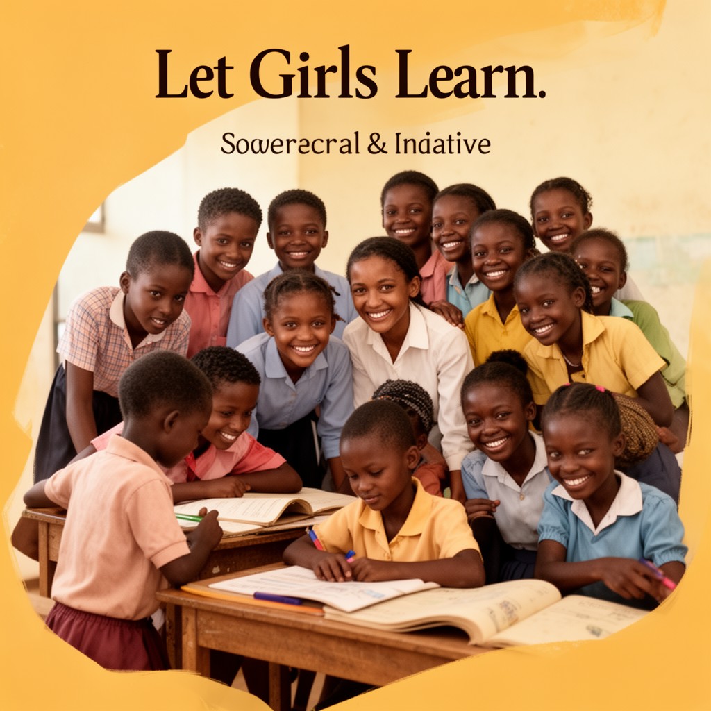 AI-generated illustration of Let Girls Learn