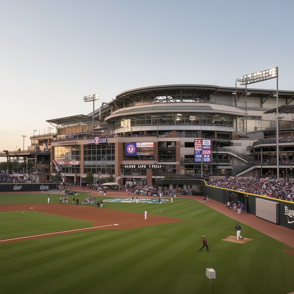 AI-generated illustration of Globe Life Field