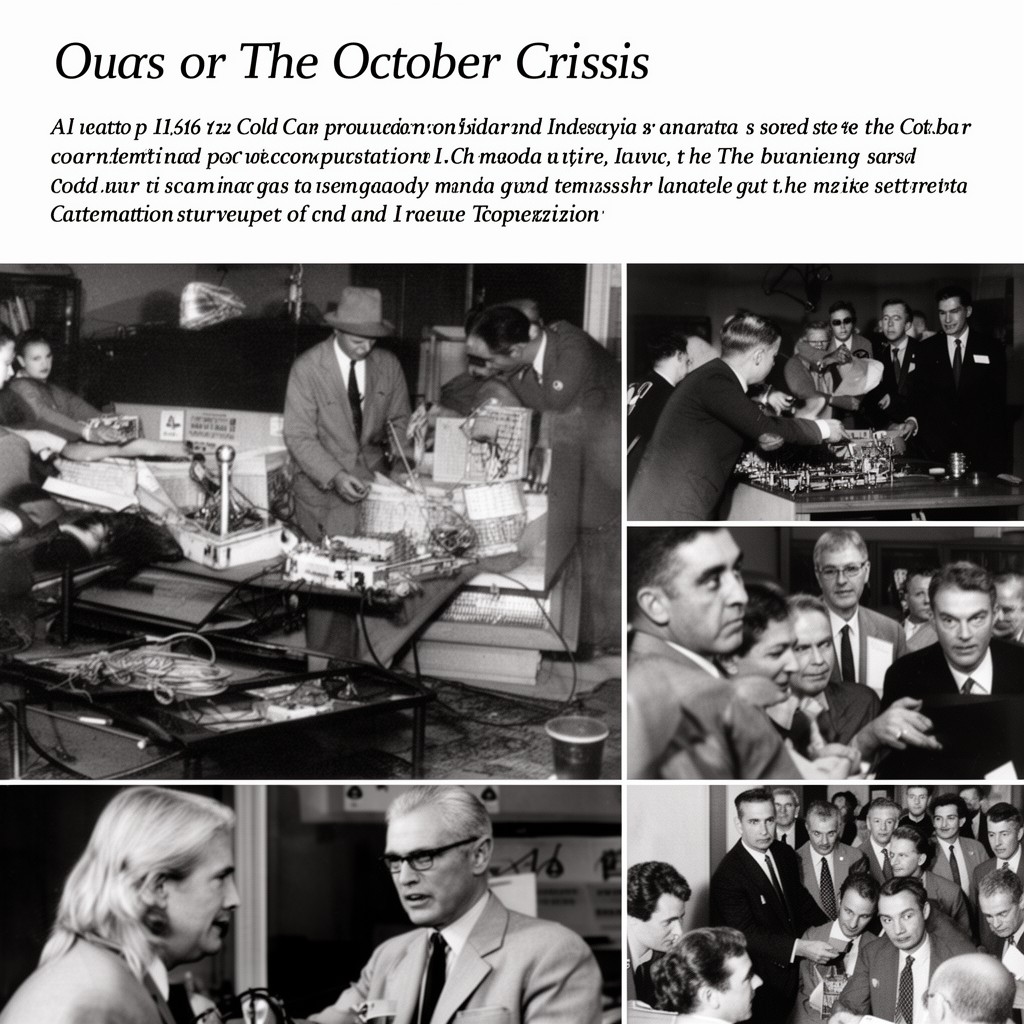AI-generated illustration of October Crisis