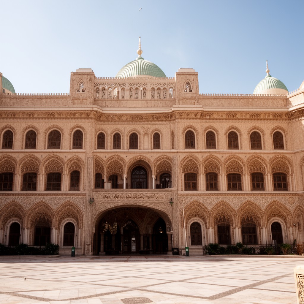 AI-generated illustration of National Library of the Kingdom of Morocco
