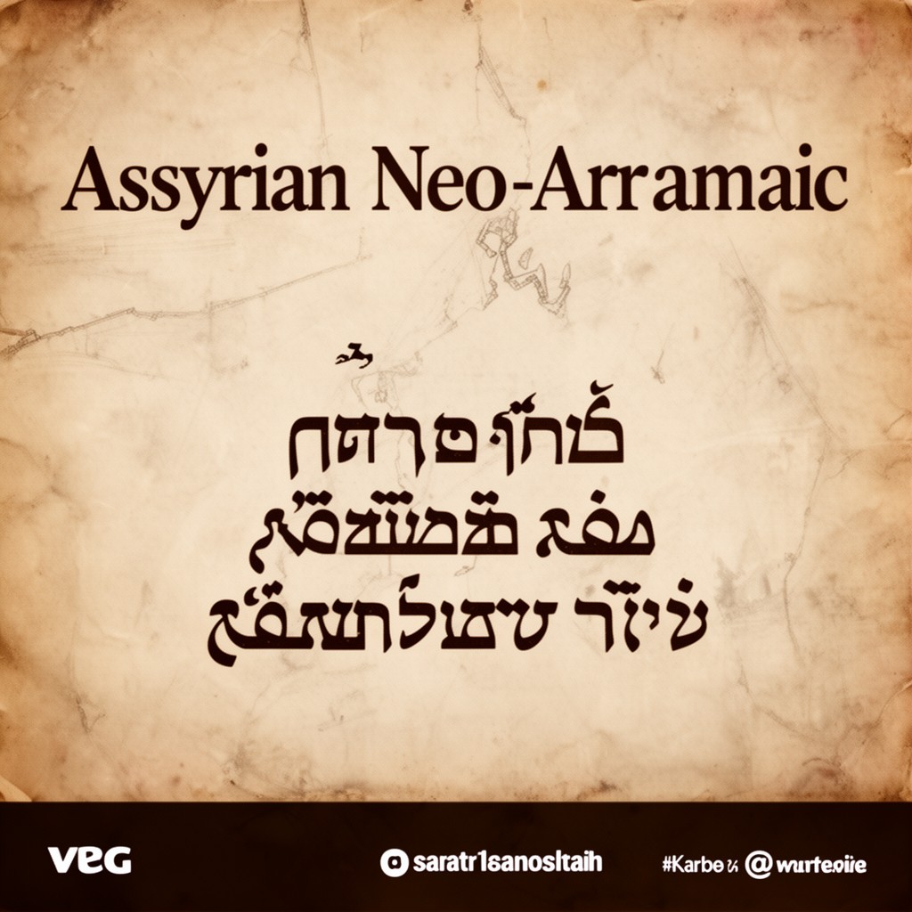 AI-generated illustration of Assyrian Neo-Aramaic