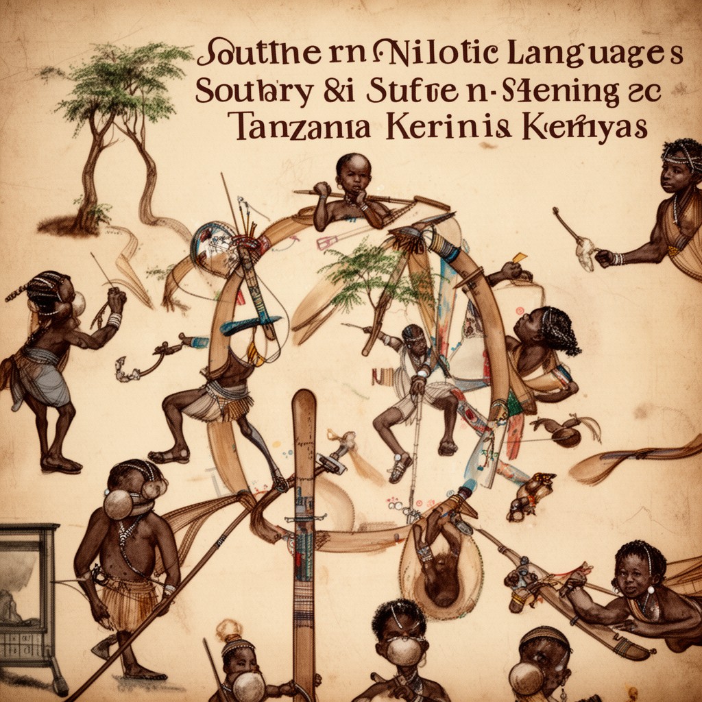 AI-generated illustration of Southern Nilotic languages