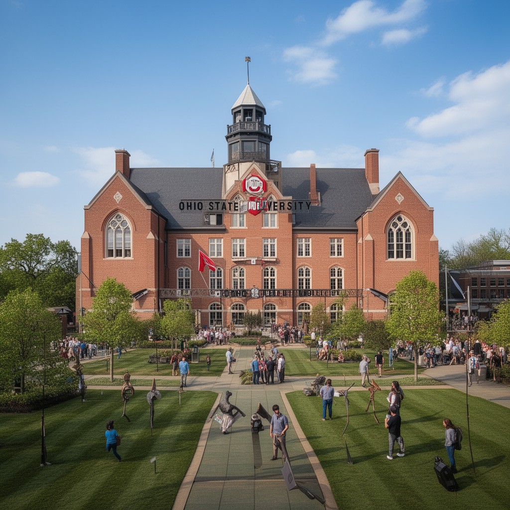 AI-generated illustration of Ohio State University