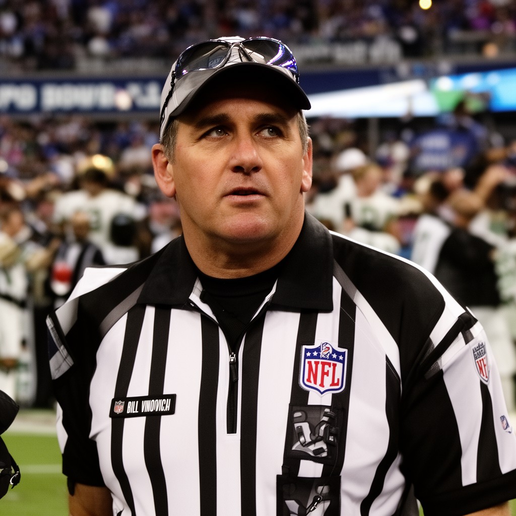 AI-generated illustration of Bill Vinovich