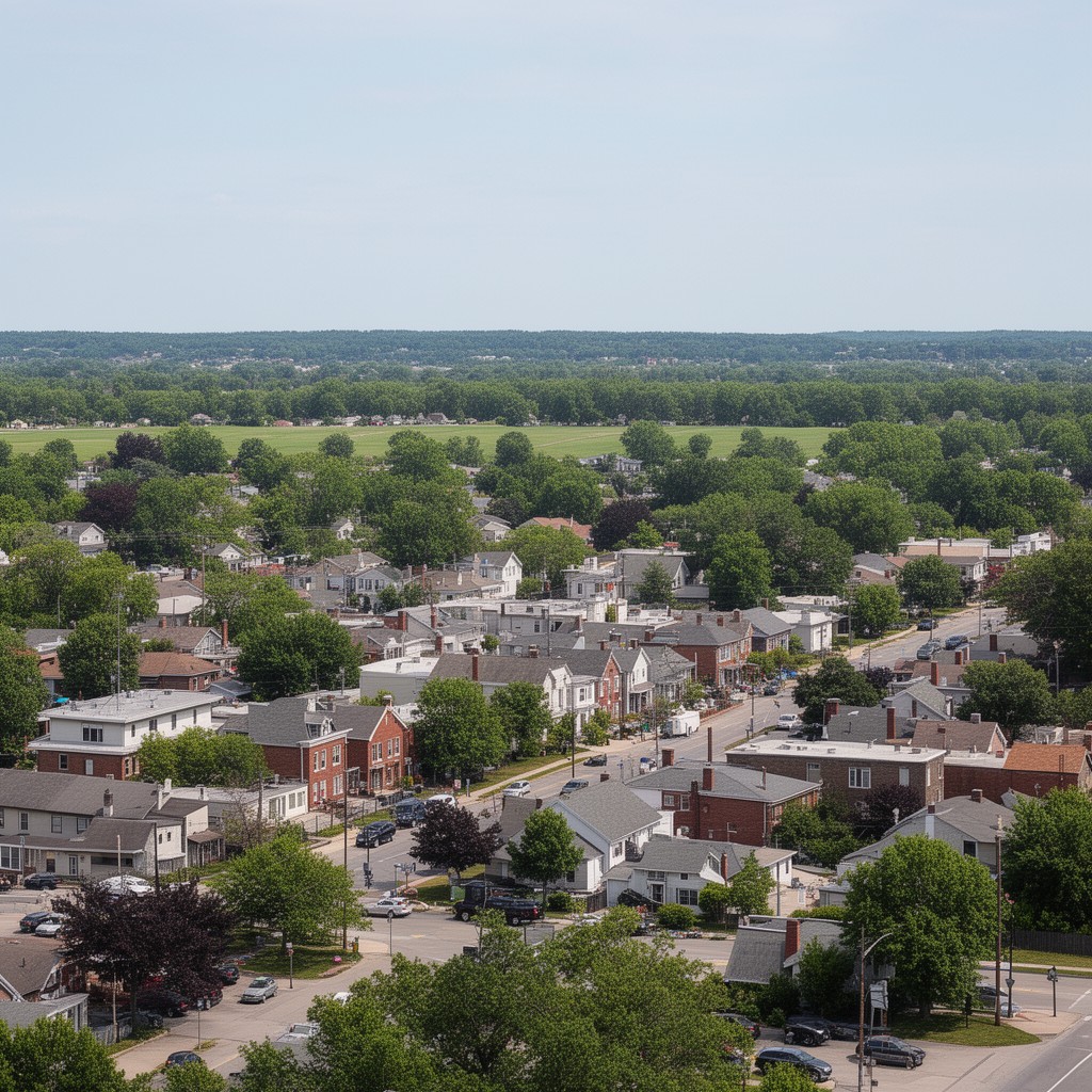 AI-generated illustration of Warrenville, Illinois