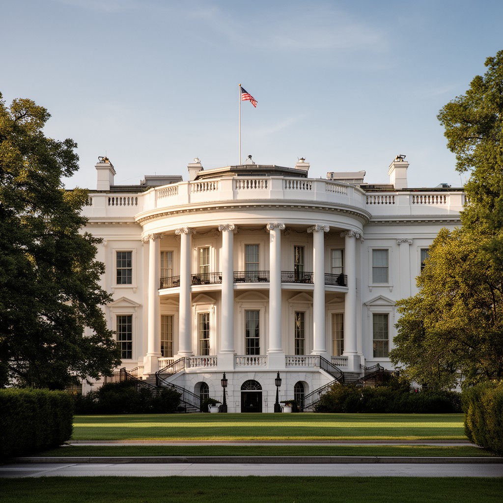 AI-generated illustration of West Wing of the White House