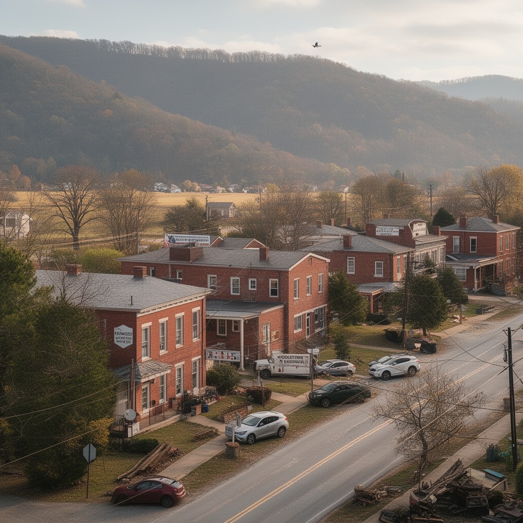 AI-generated illustration of Middletown, Virginia