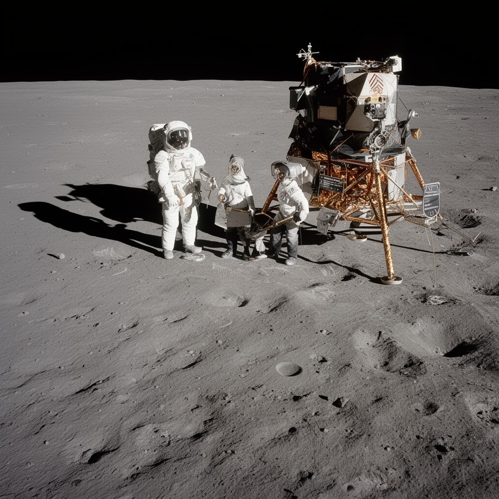 AI-generated illustration of Apollo 16