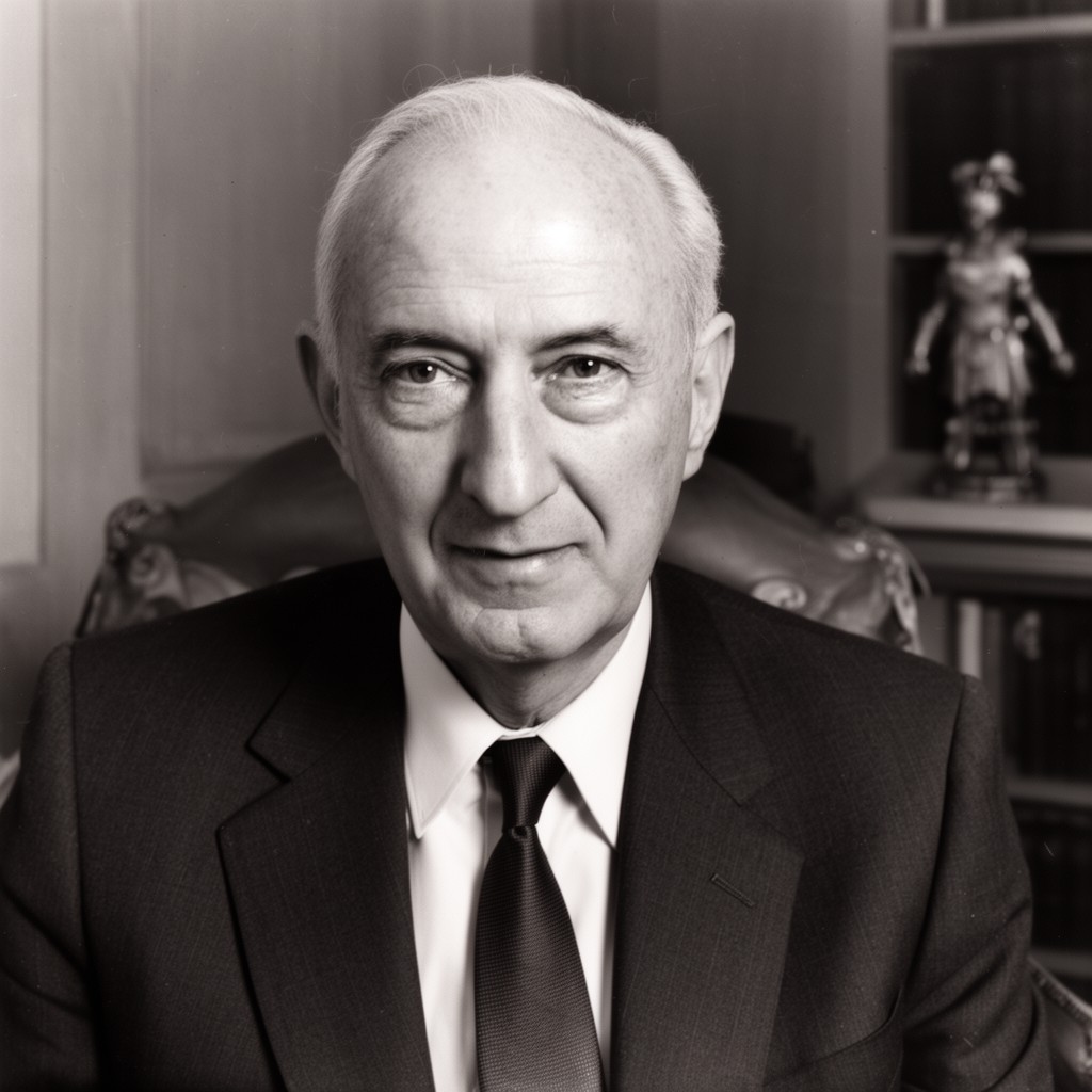AI-generated illustration of William J. Brennan Jr. (by designation: not; remove if inaccurate)