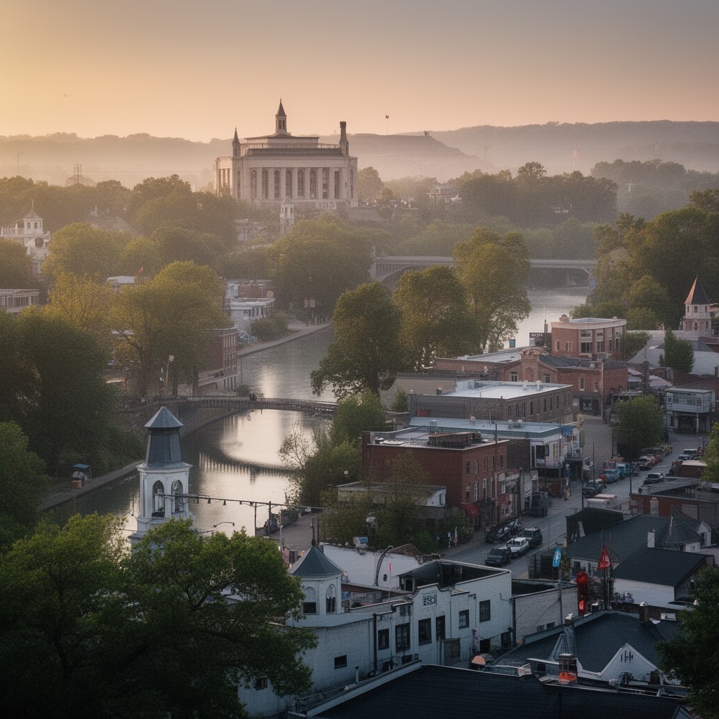 AI-generated illustration of Frankfort, Kentucky