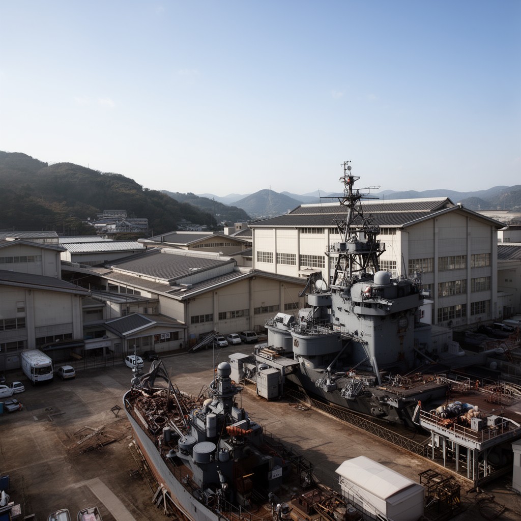 AI-generated illustration of Maizuru Naval Arsenal