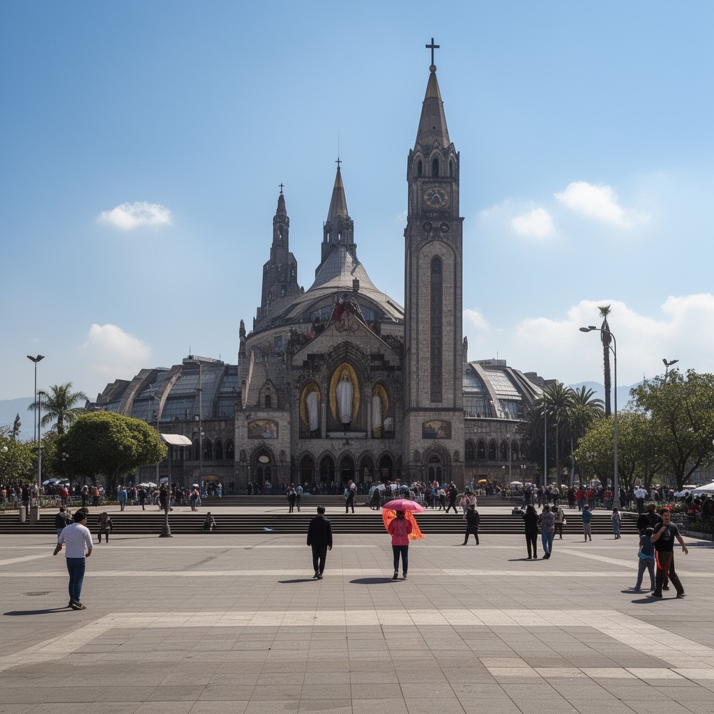 AI-generated illustration of Basilica of Our Lady of Guadalupe