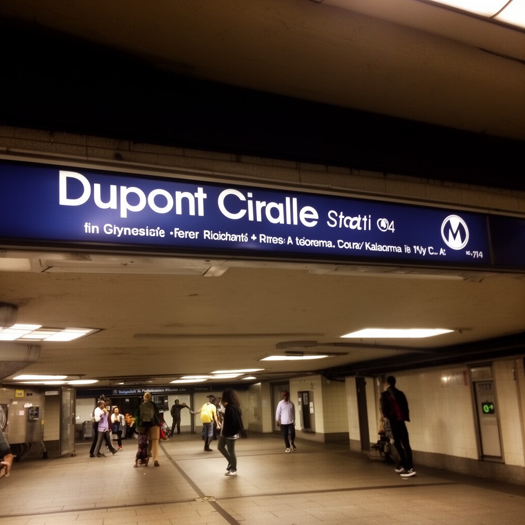 AI-generated illustration of Dupont Circle station