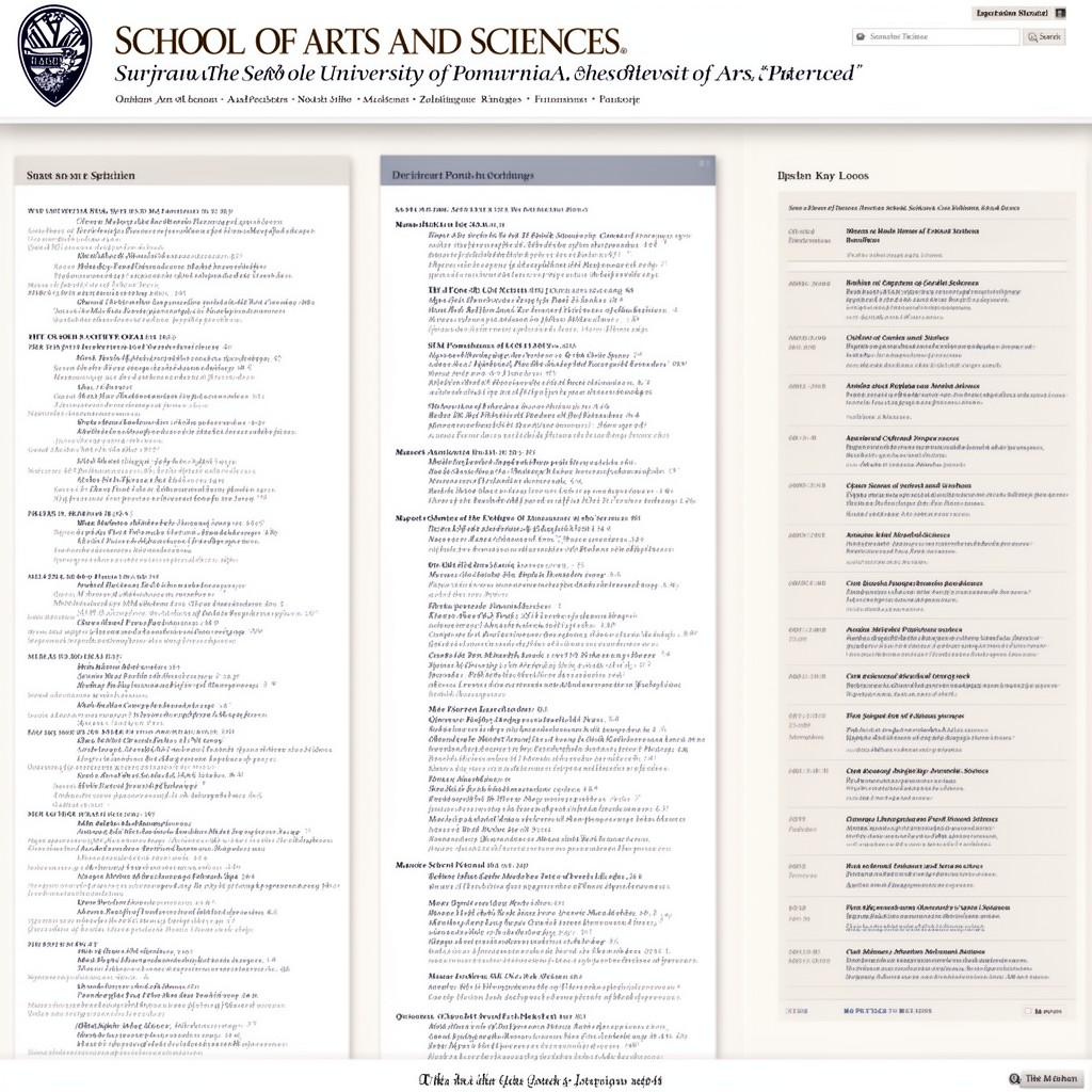 AI-generated illustration of School of Arts and Sciences