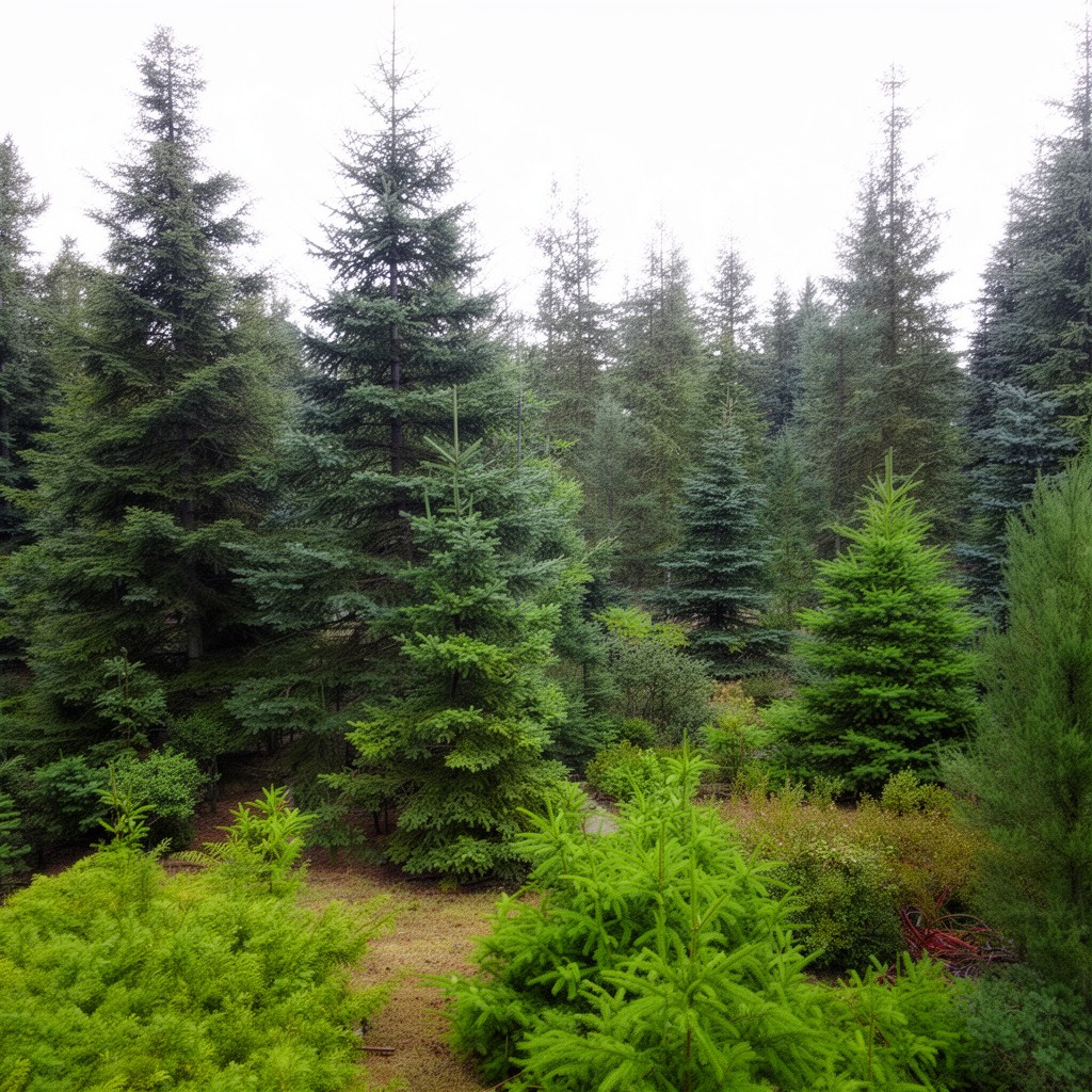 AI-generated illustration of Conifer Collection