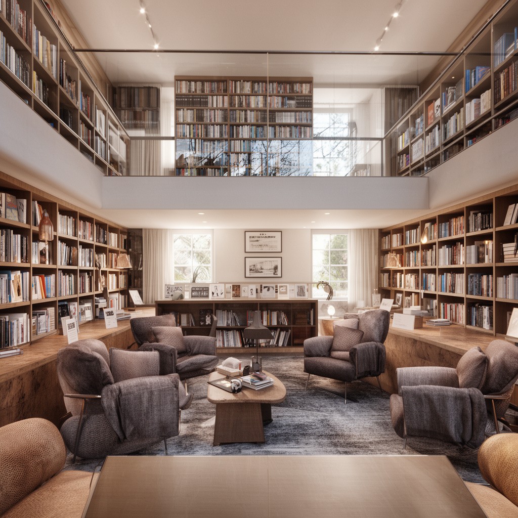 AI-generated illustration of Modern Library