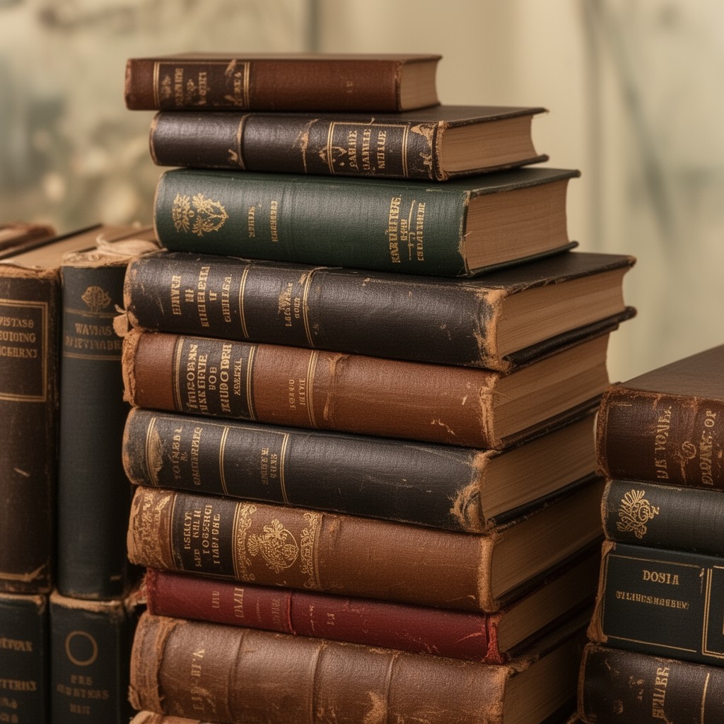 AI-generated illustration of Vintage Books