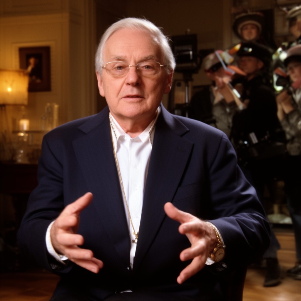 AI-generated illustration of Tim Rice