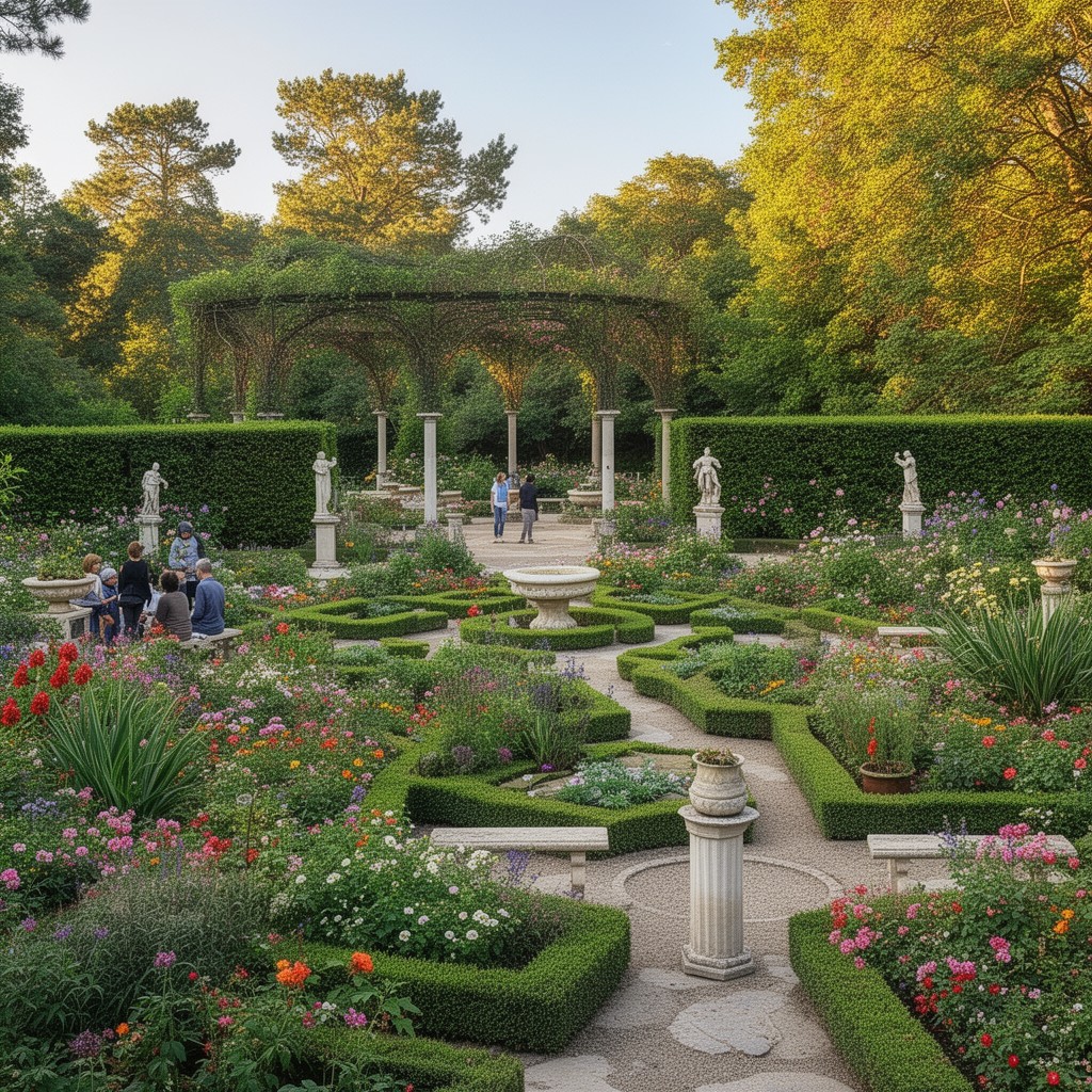 AI-generated illustration of Italian Garden
