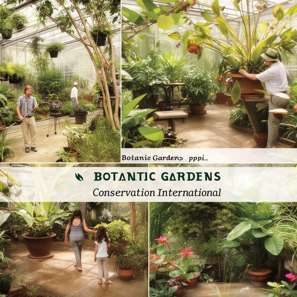 AI-generated illustration of Botanic Gardens Conservation International