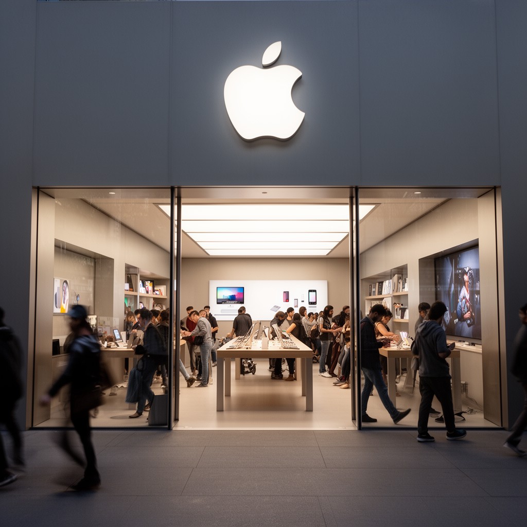 AI-generated illustration of Apple Store
