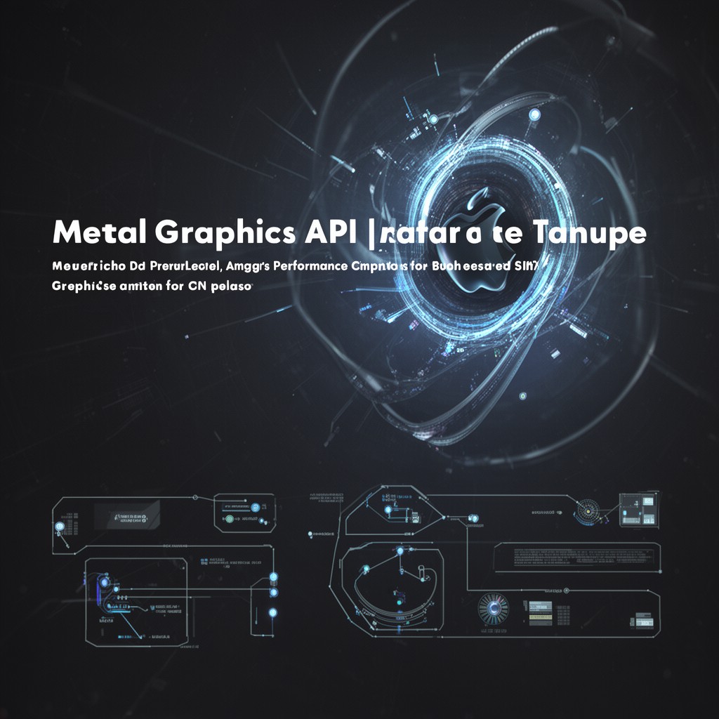 AI-generated illustration of Metal graphics API