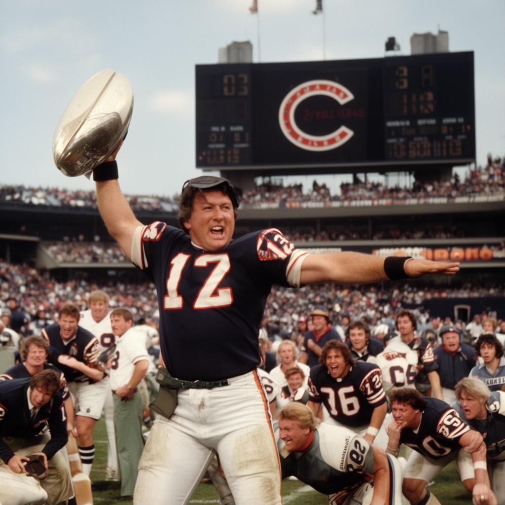 AI-generated illustration of 1985 Chicago Bears season