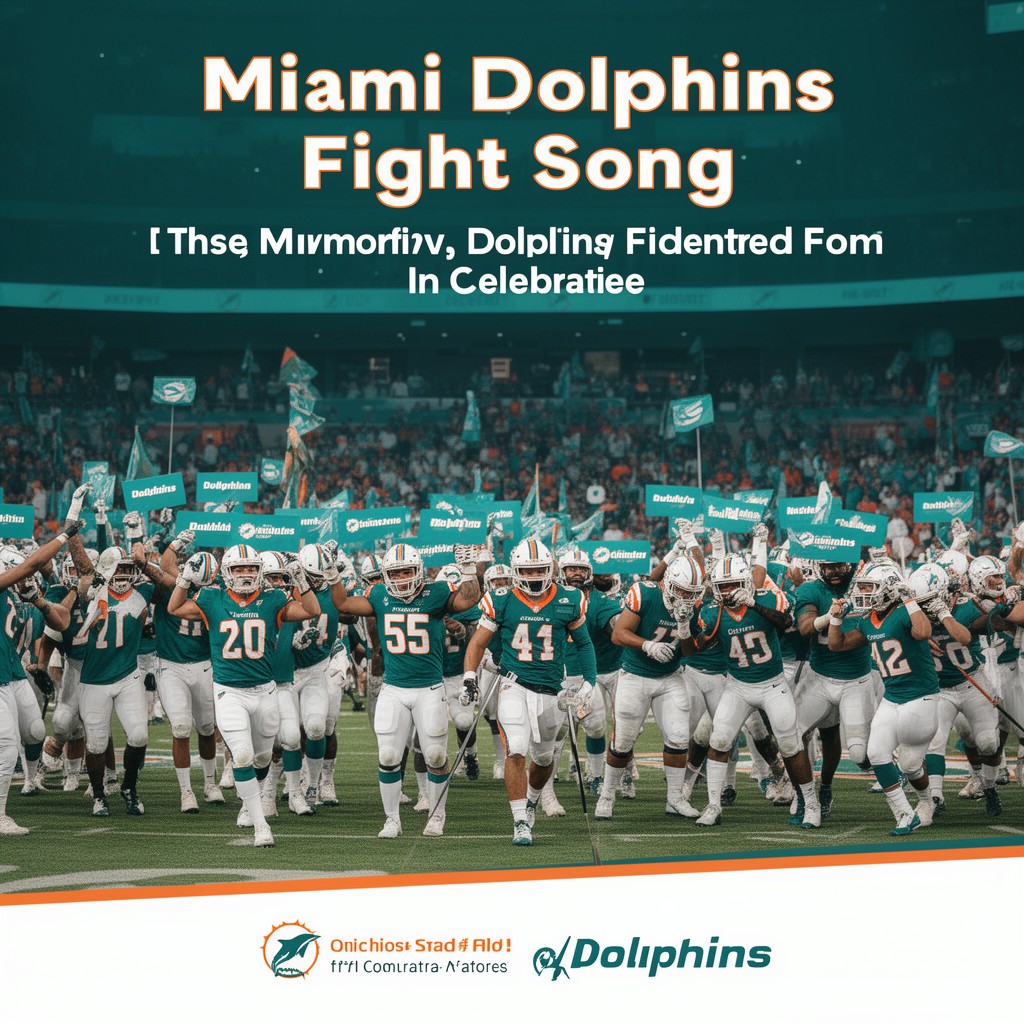 AI-generated illustration of Miami Dolphins Fight Song