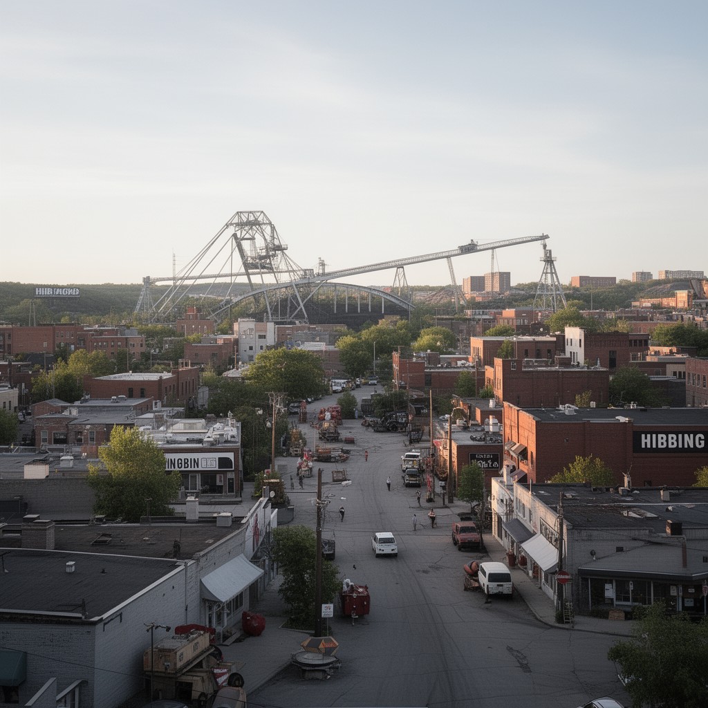 AI-generated illustration of Hibbing, Minnesota, United States